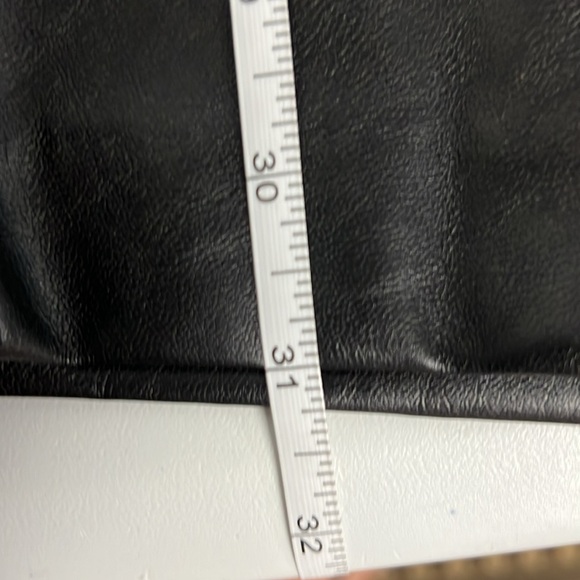 Women's Nine West Pleated Faux Leather Trouser - Picture 5 of 7